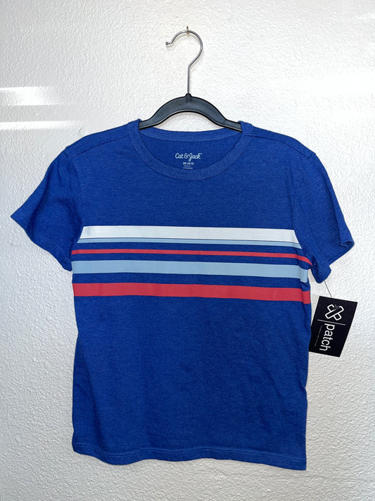 4/5 Blue Striped Tee