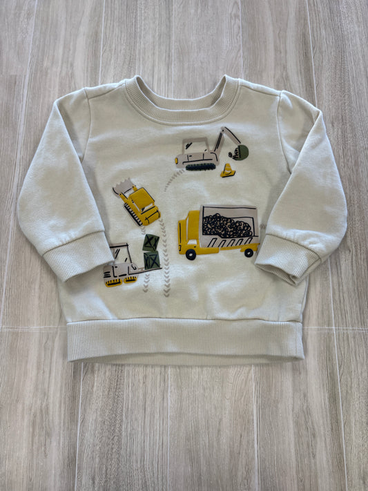 18m Cream Construction Crewneck