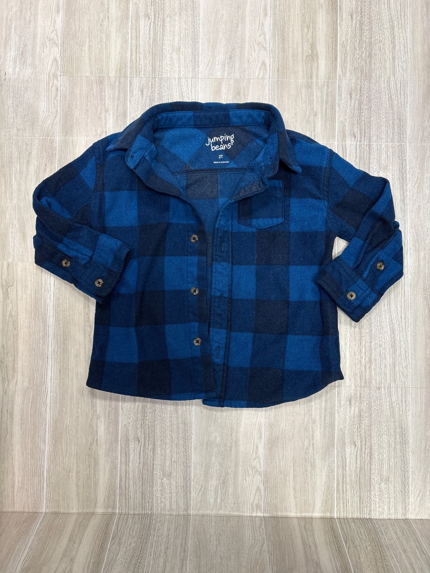 2T Blue Plaid Soft Flannel