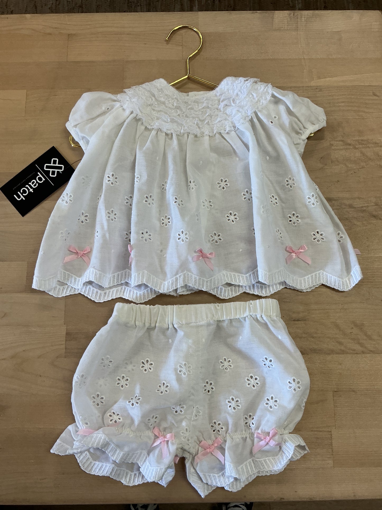 3-6m Vintage Babydoll 2 Piece