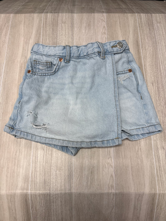 6/7 Zara Light Wash Denim Skort