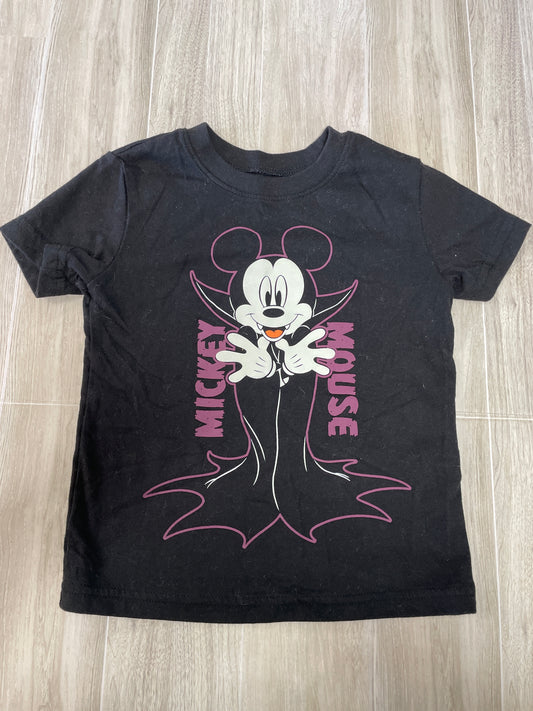 2T Black Dracula Mickey Graphic Tee