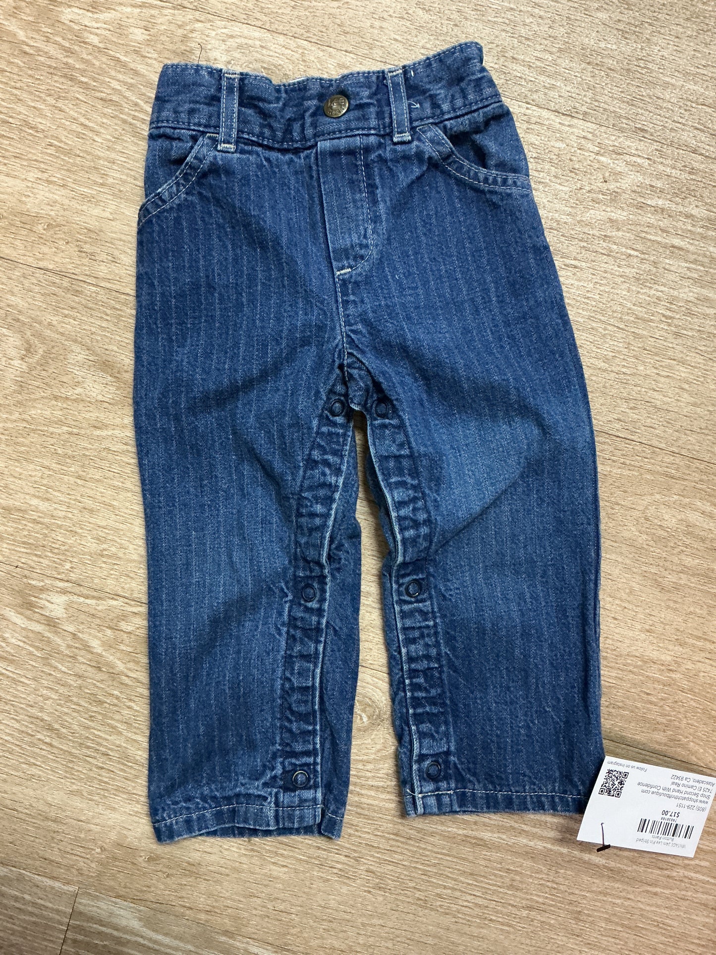 VINTAGE 24m Lee Pin Striped Button Pants