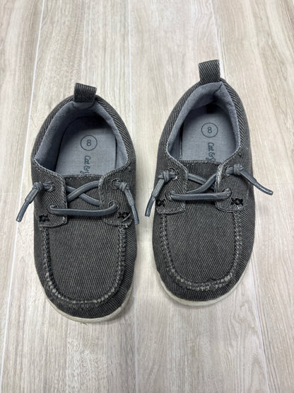 8c Grey Slip On Boat Shoes