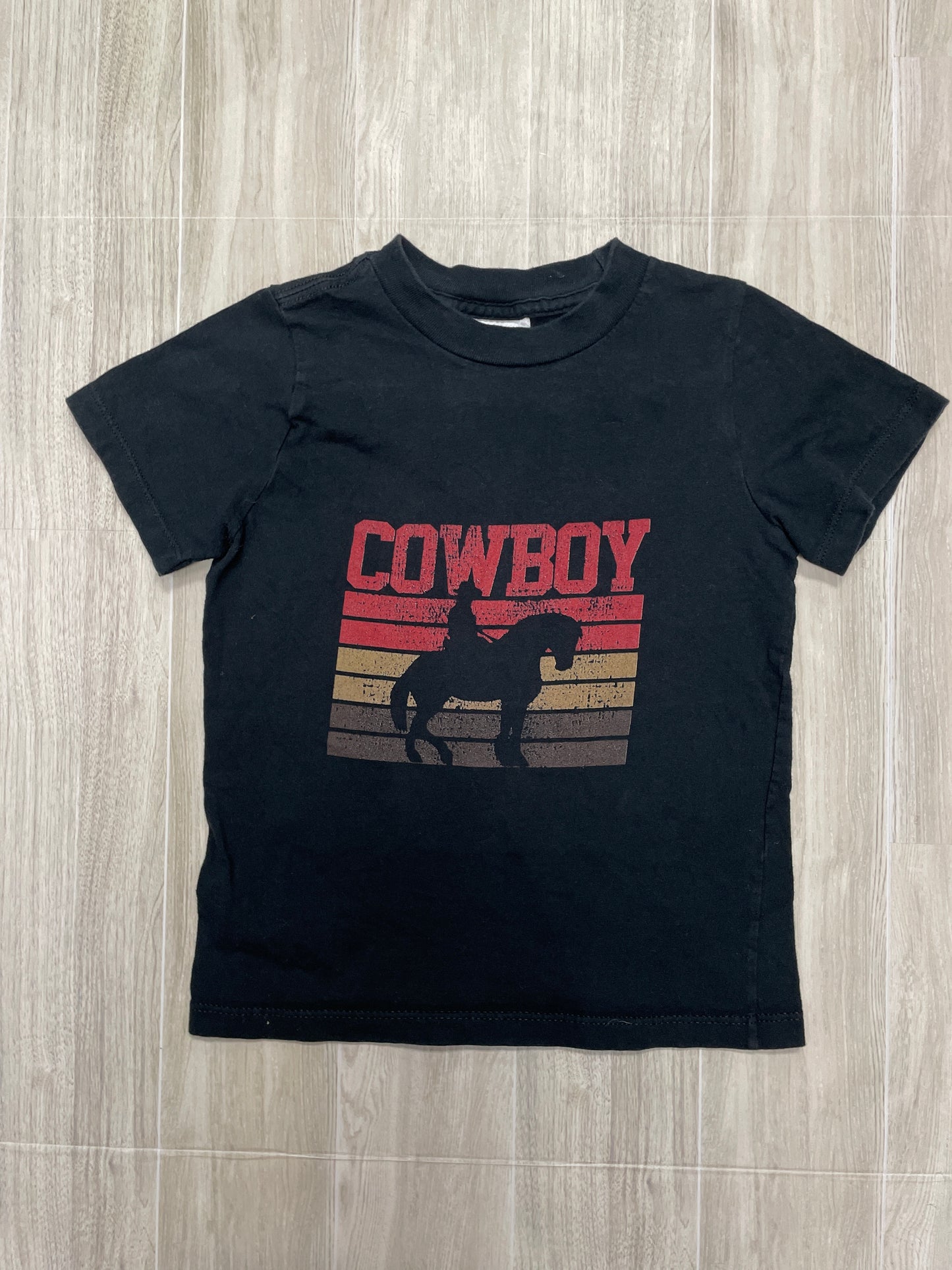 3T Black Cowboy Graphic Tee
