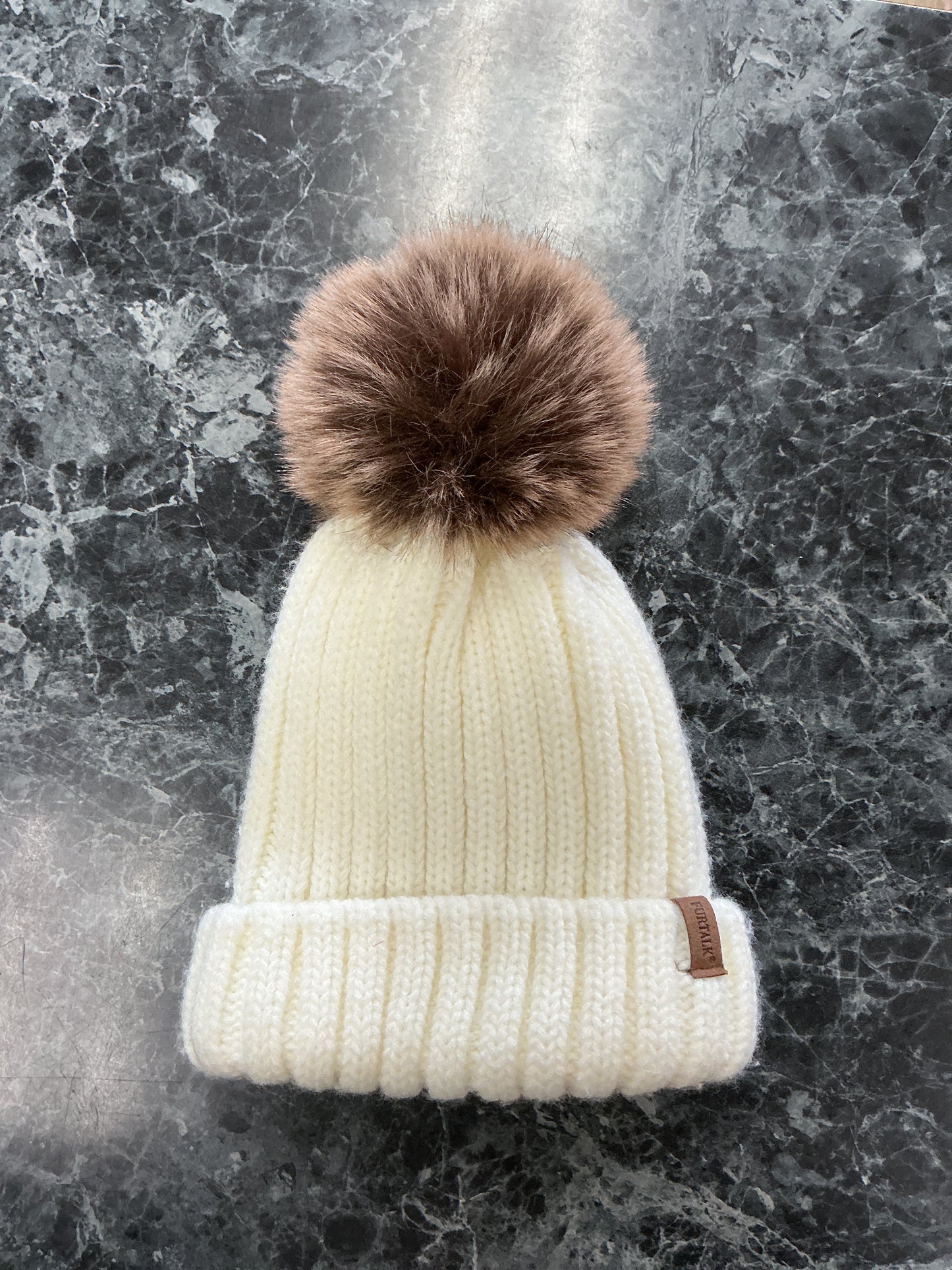 Knit Beanie with Pom