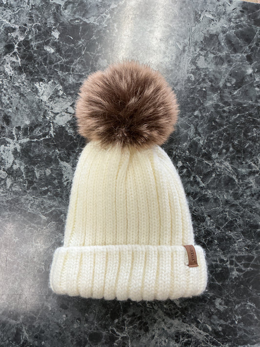 Knit Beanie with Pom