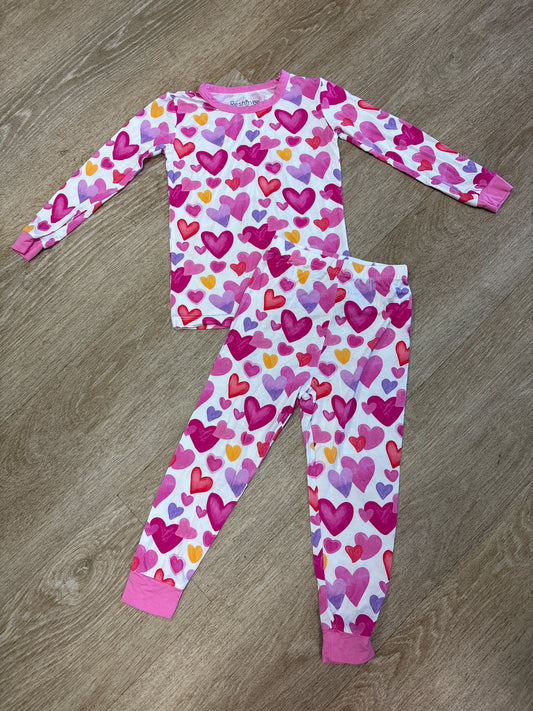2/3T Reshinee Hearts 2 Piece Lounge Set