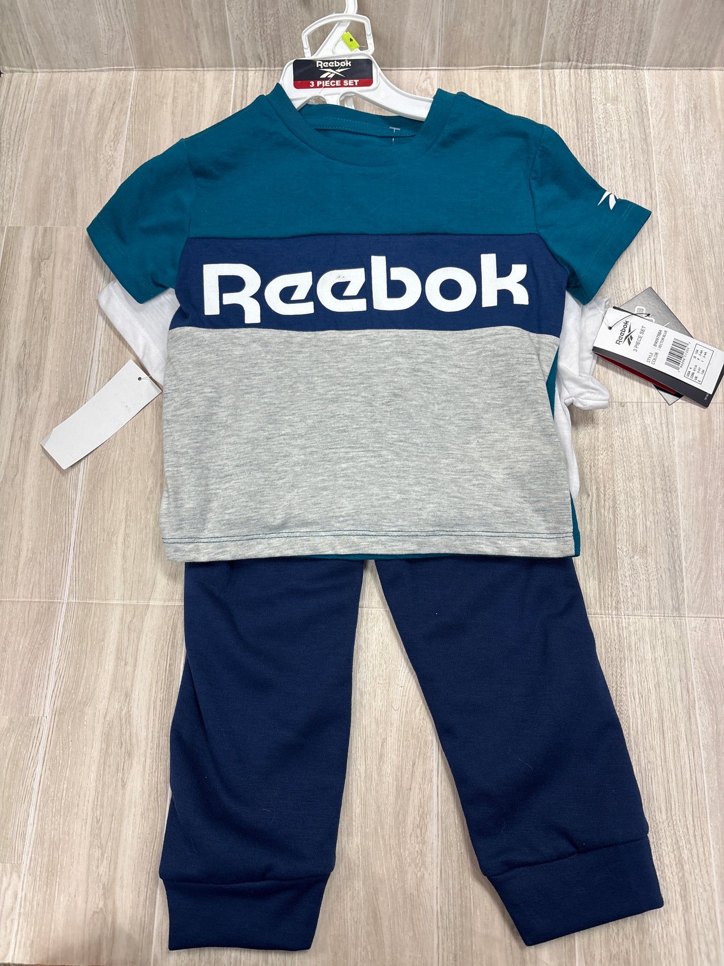 NWT Reebok 3 Piece Tees + Jogger Set