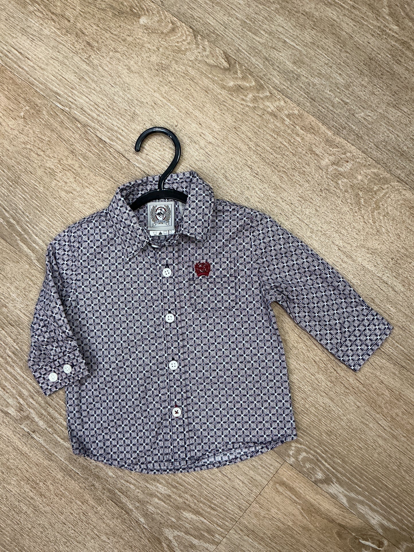 3-6m Cinch Button Up Shirt