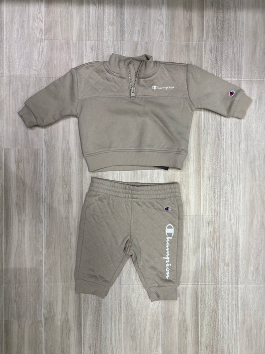 3m Tan Champion Half Zip Sweater + Sweats