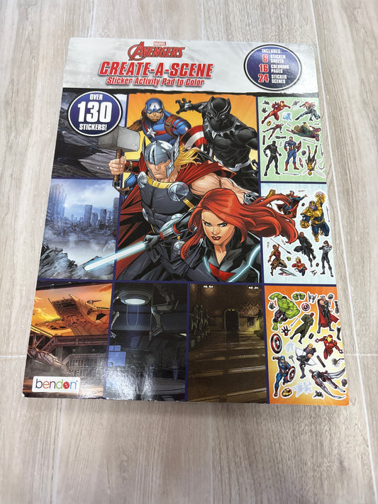 Book - Avengers Create A Scene Sticker Book