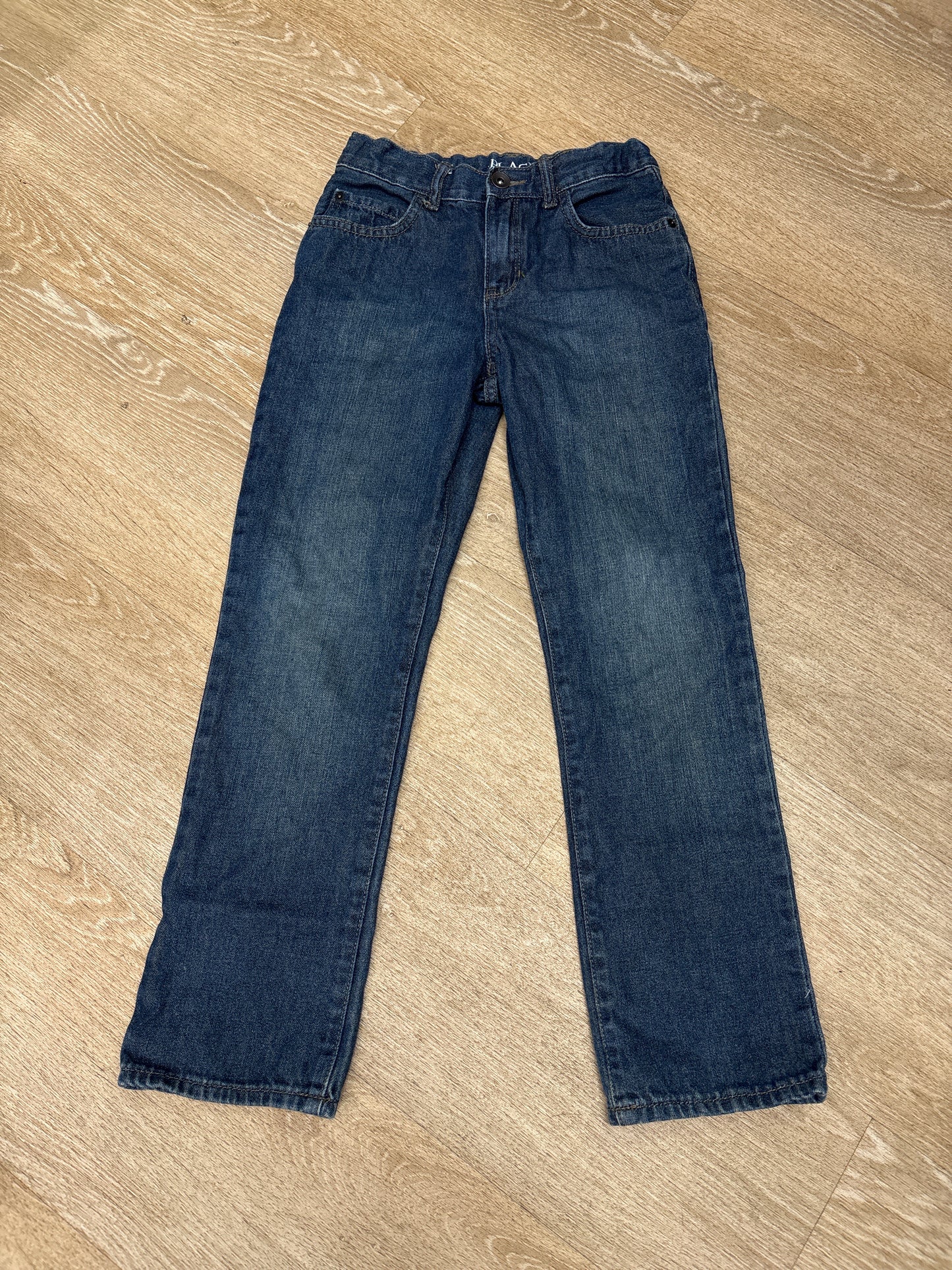 10 Dark Wash Straight Leg Denim - Blemsih