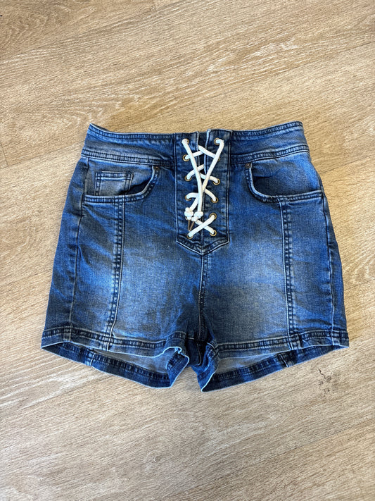Womens 29 Oniell Front Tie Denim Shorts