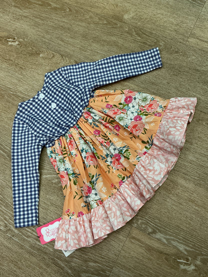 nwt-24m-ricrac--ruffles-floral-checkered-dress