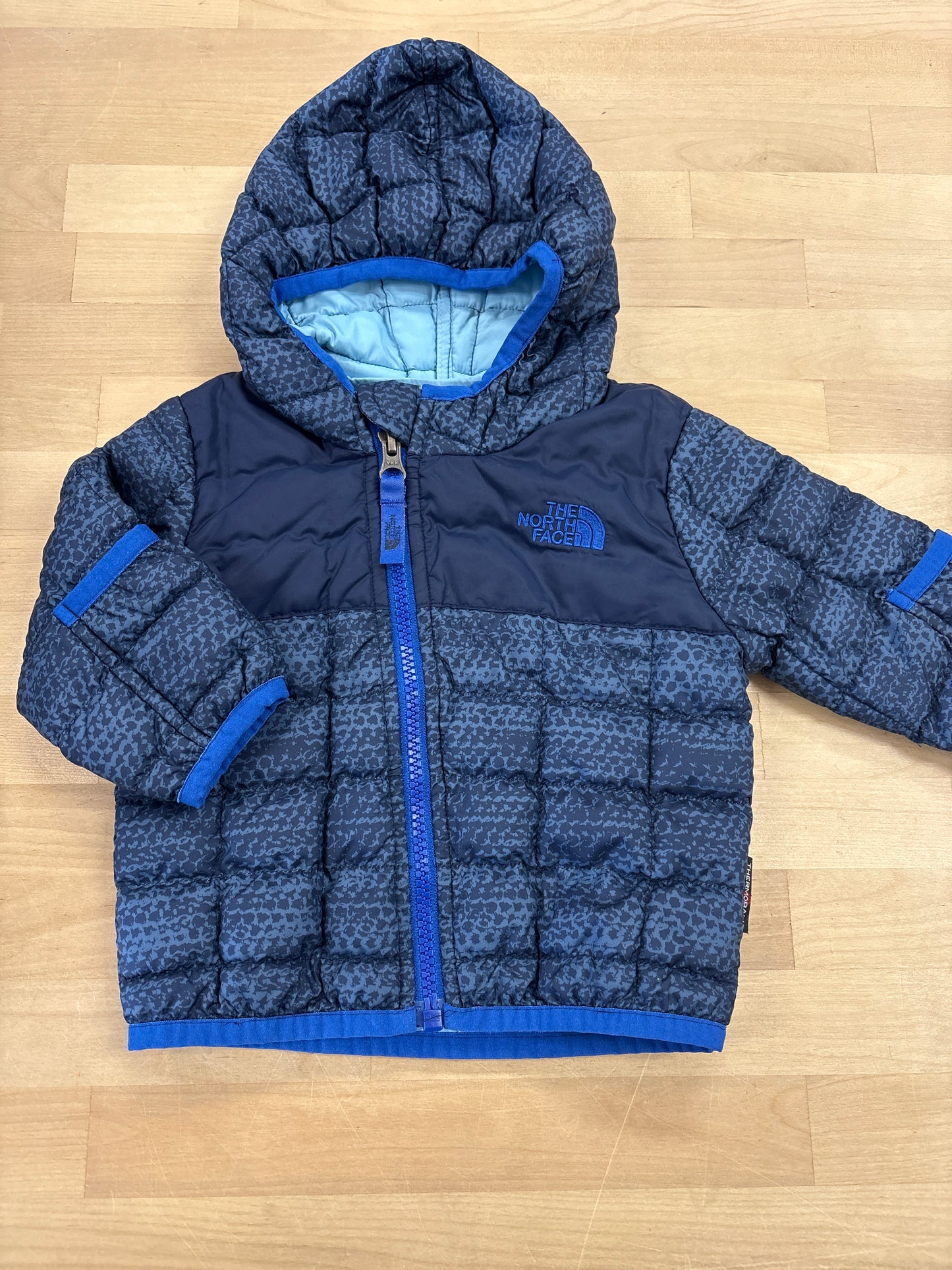 3-6m North Face Navy Printed Jacket