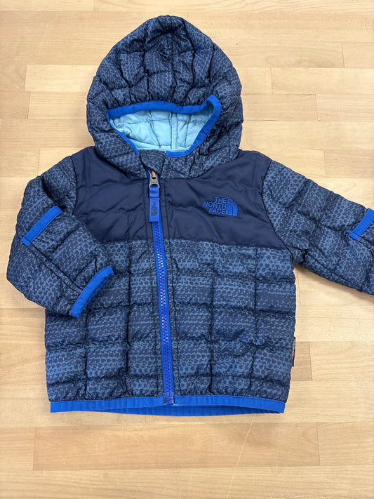 3-6m North Face Navy Printed Jacket