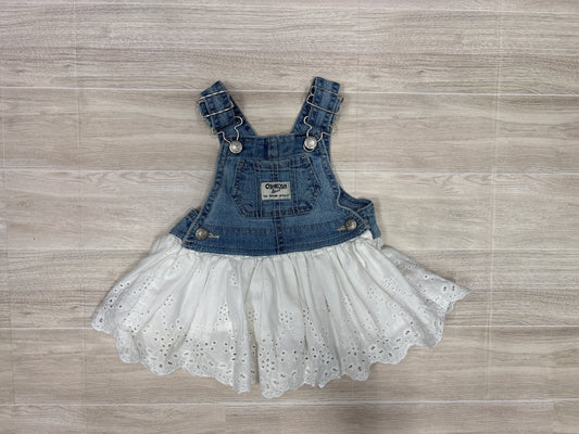 3m Oshkosh Eyelet Detail Skirted Overalls