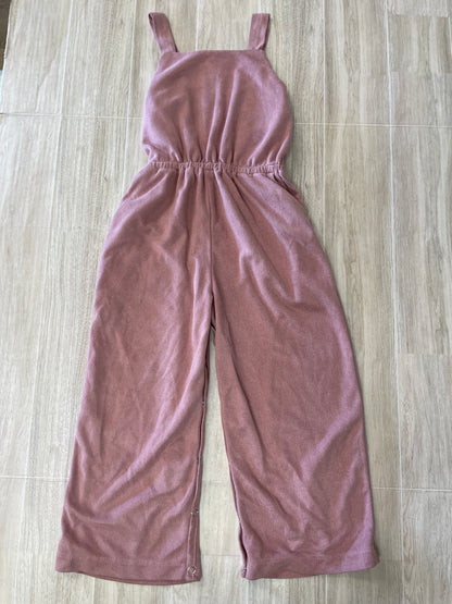 4T Mauve Suede Baileys Blossoms Tank Jumpsuit