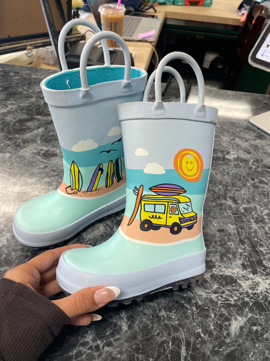 5c Surf Van Blue Rainboots