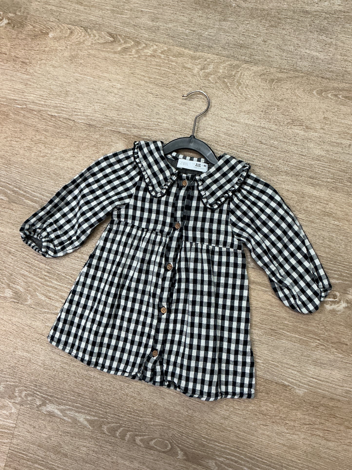 9-12m-zara-checkered-collared-button-dress