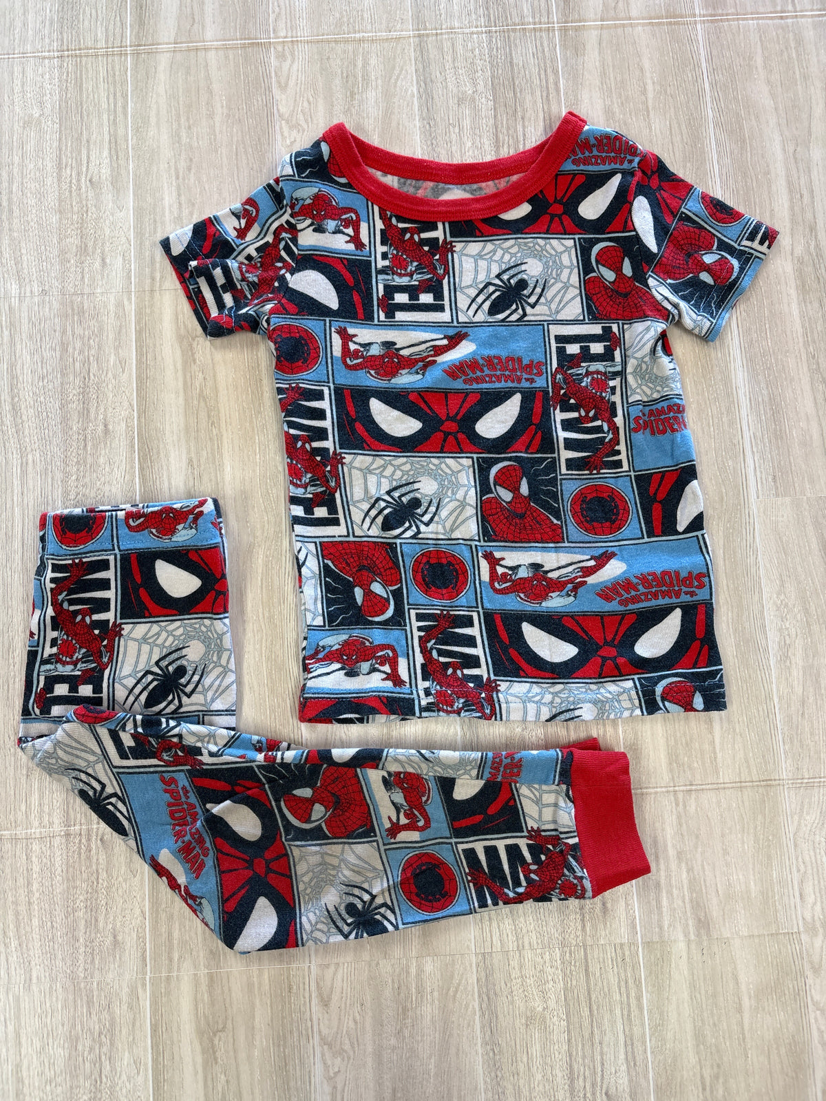 4T Spiderman Marvel Pajama Set