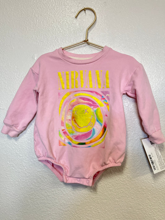 12-18m NIRVANA Sweatshirt Romper