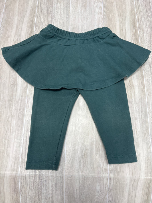 3-6m Hanna Anderson Forest Green Skirted Legging