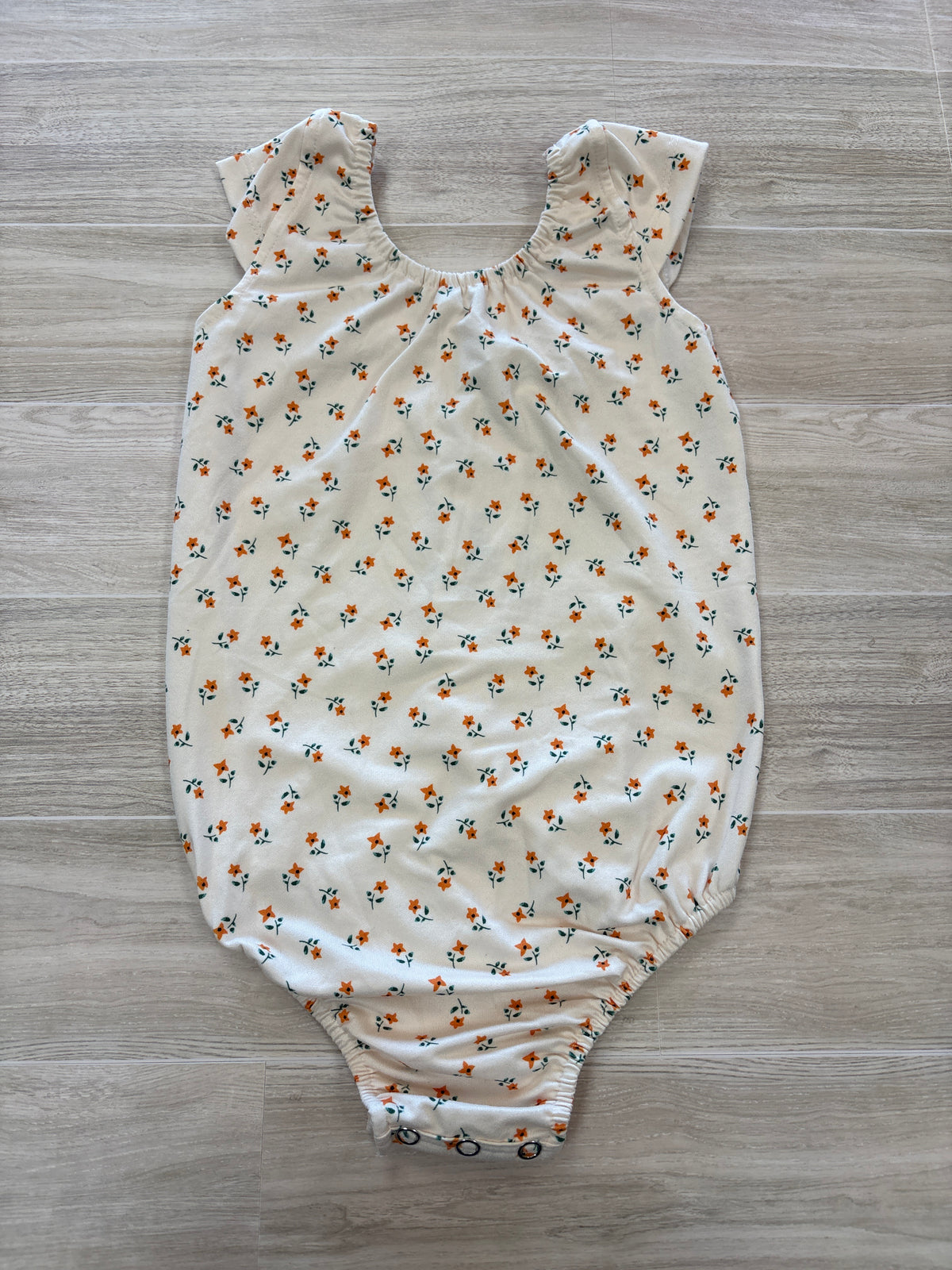 4T Baileys Blossoms Cream Floral Snap Onesie