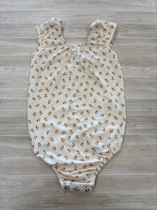 4T Baileys Blossoms Cream Floral Snap Onesie
