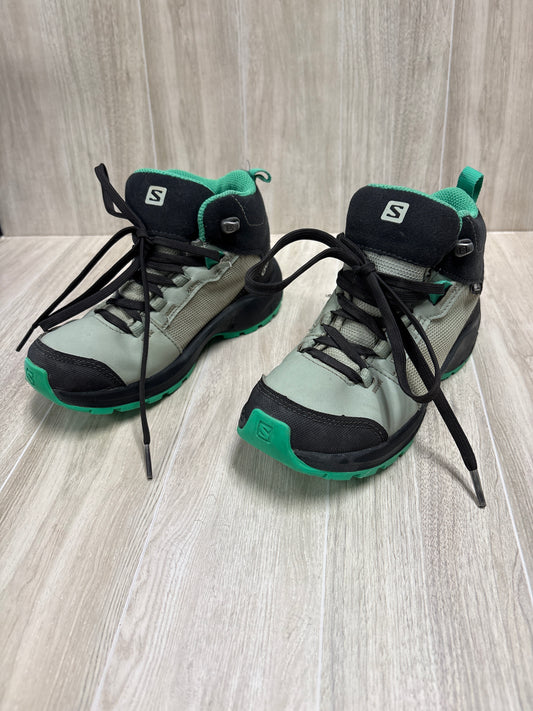 13c Salomon Grey/Black Waterproof Hiking Shoes