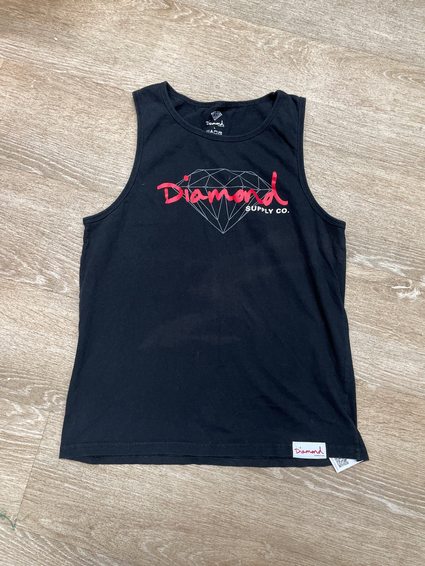 14/16 Diamond Supply Black Tank