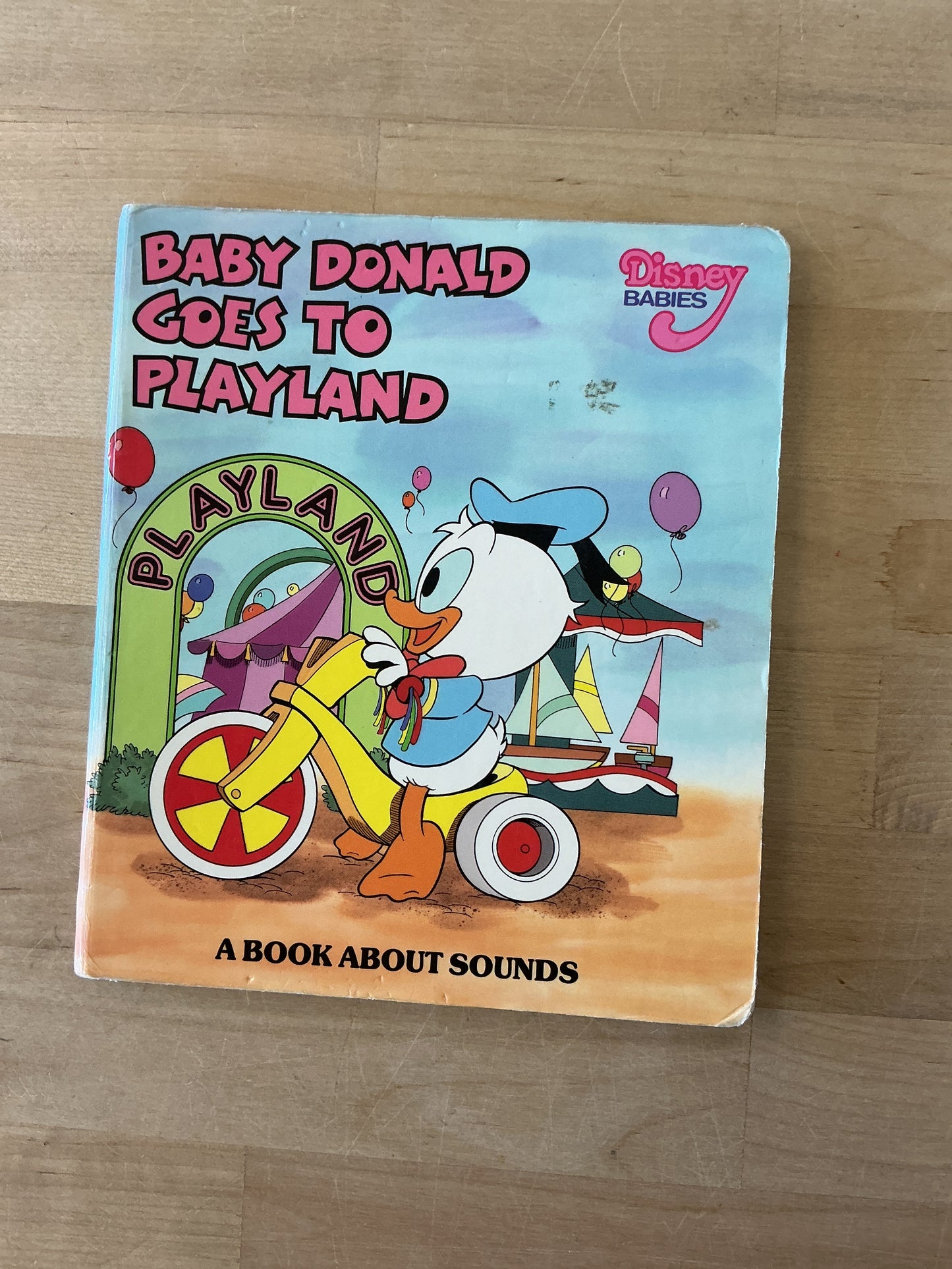 Vintage Book - Baby Donald Goes To Playland