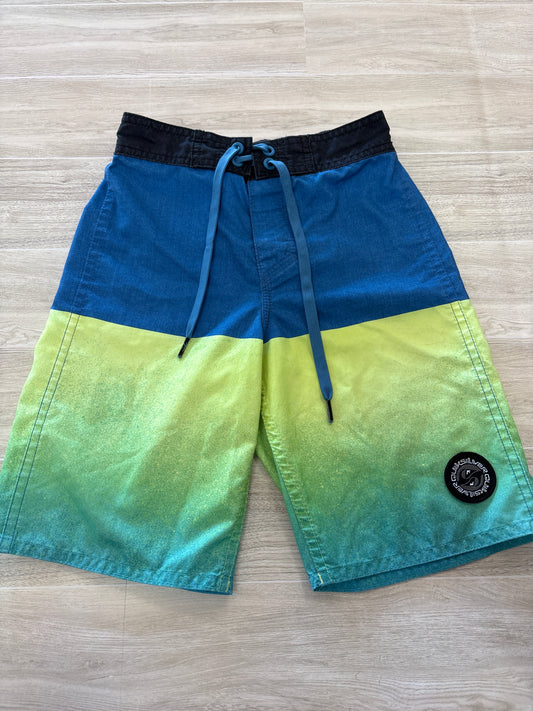 6 Quicksilver Blue/Green Swim Shorts