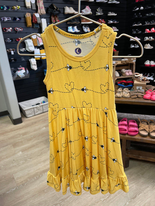 2T Dreamiere Yellow Bees Twirl Tank Dress