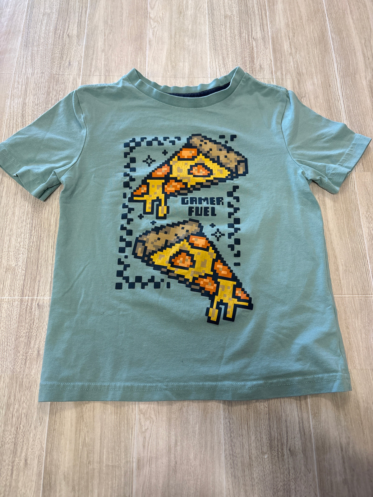 5/6 Sage Gamer Fuel Pizza Graphic Tee