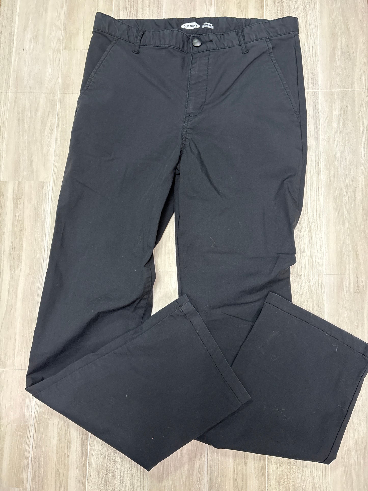 16 Black Built In Flex Straight Leg Pant