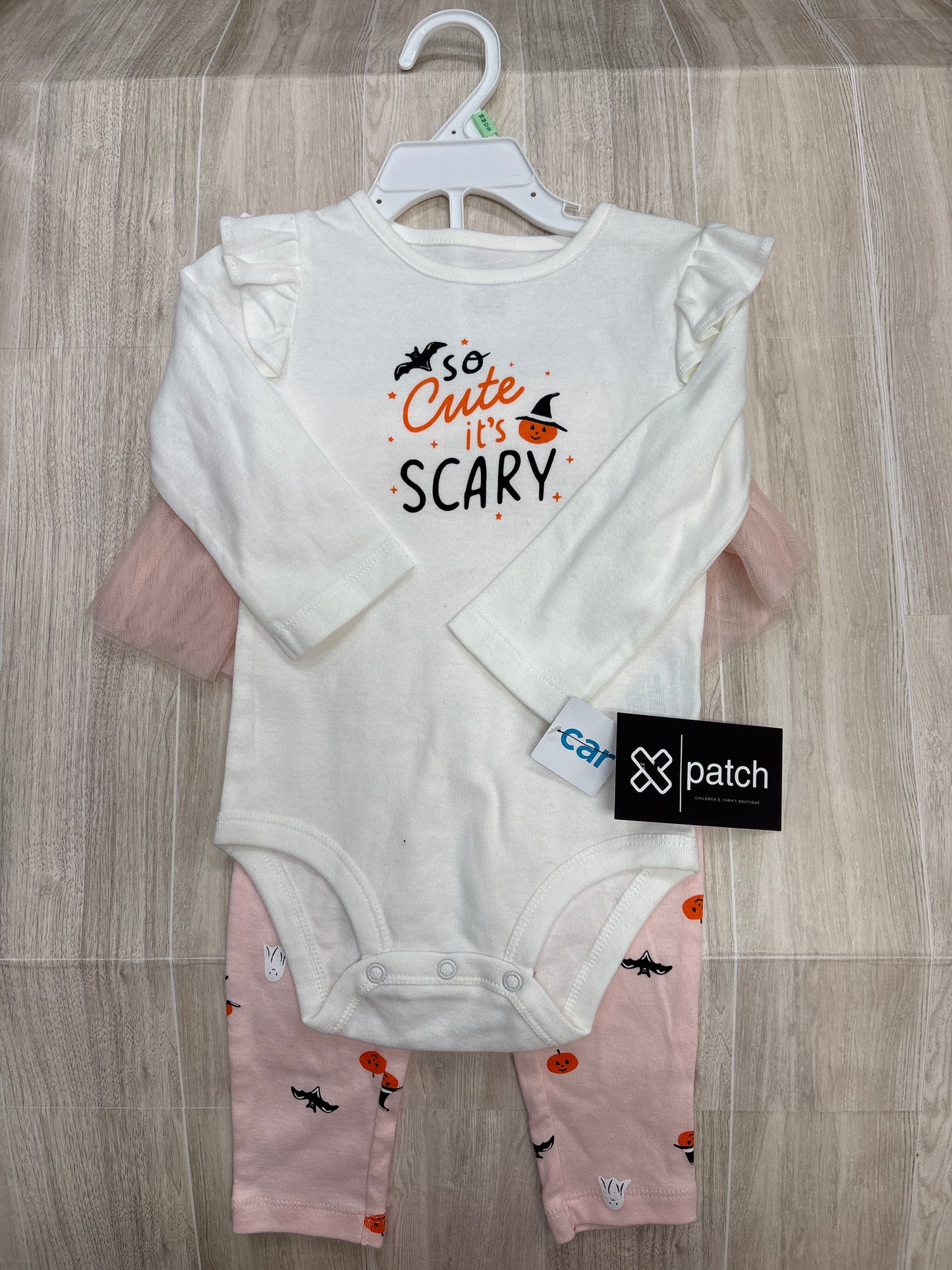 NWT 18m So Cute Its Scary 2 Piece Set