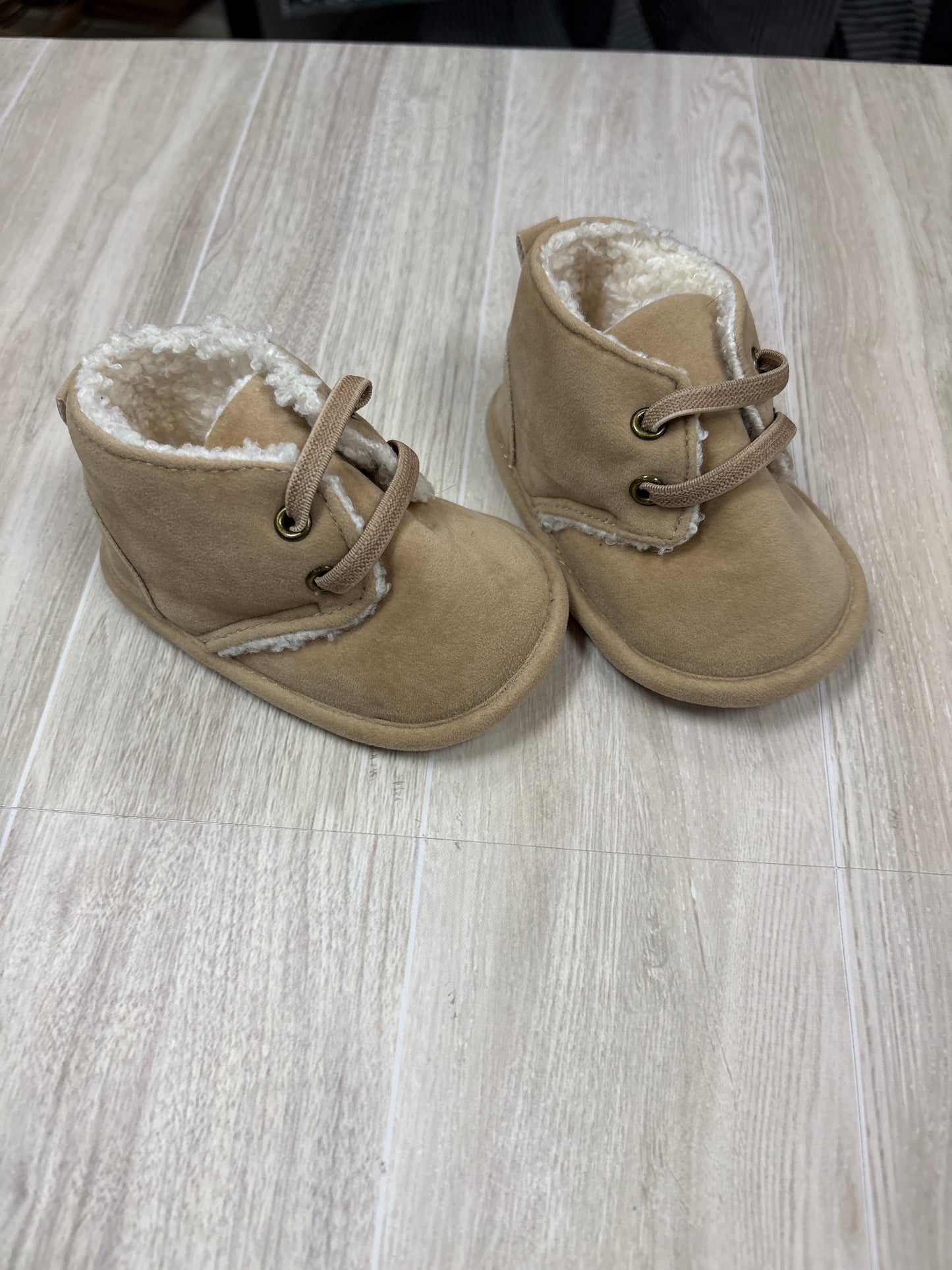 Infant Cream Faux Fur Lined Booties