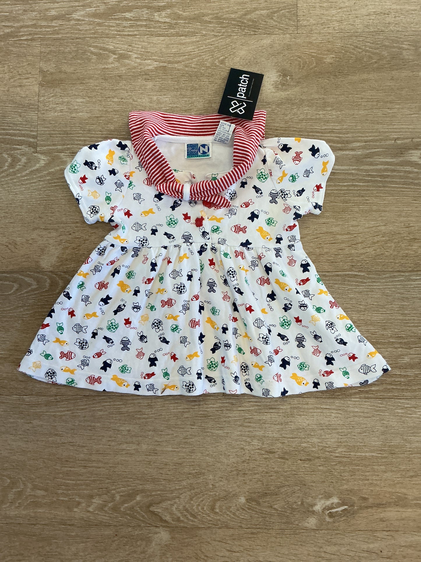 Vintage 12m Baby Collection Fish Dress