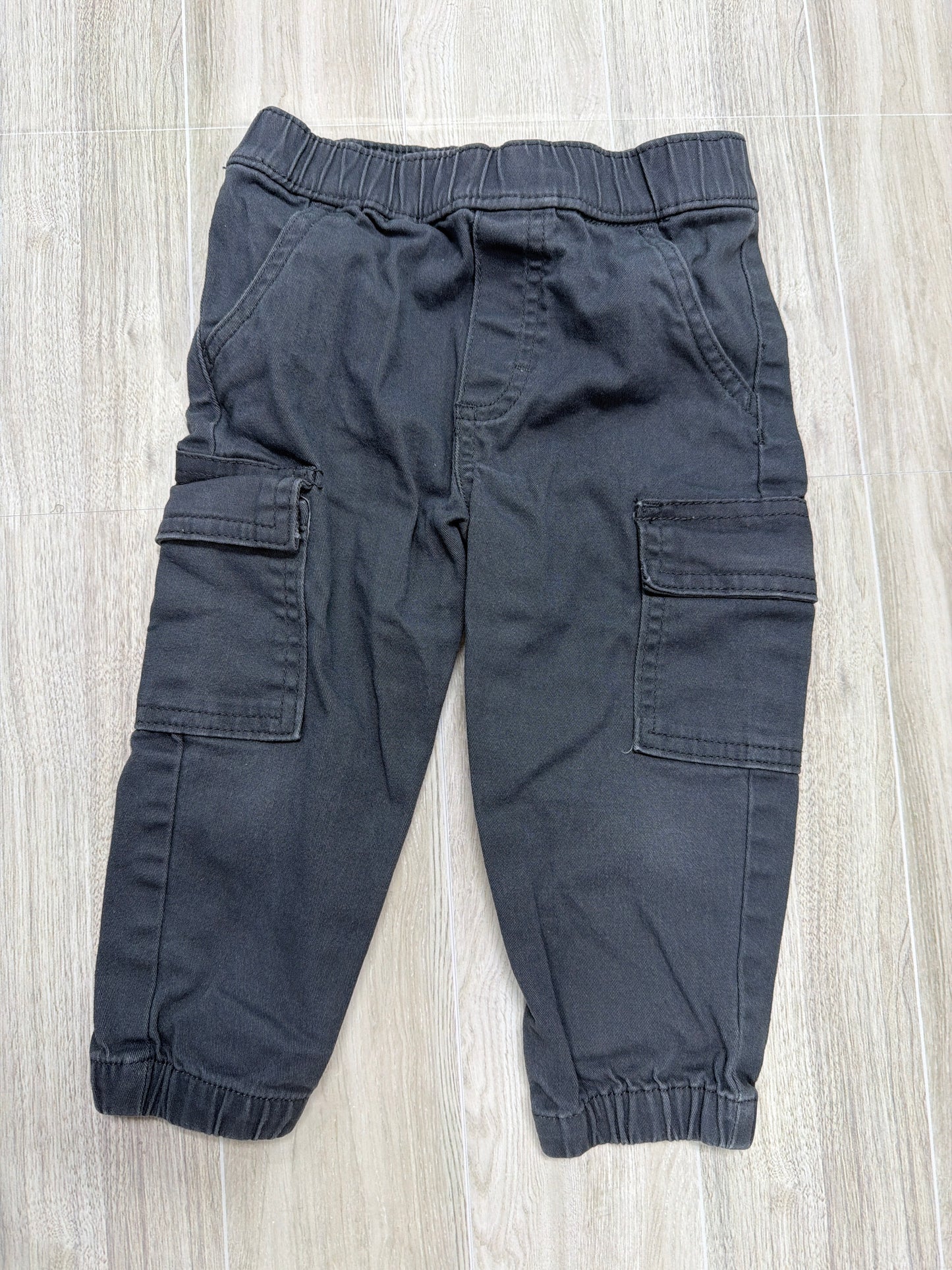 18m Charcoal Cargo Pull On Pant