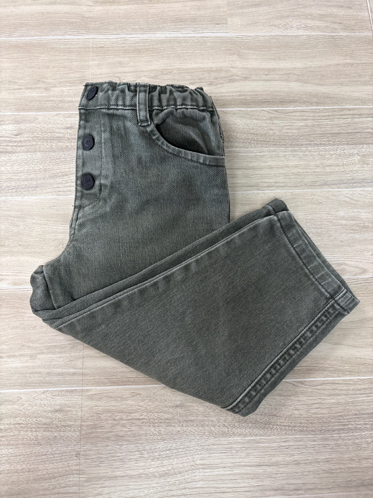 2T Olive Denim Button Denim