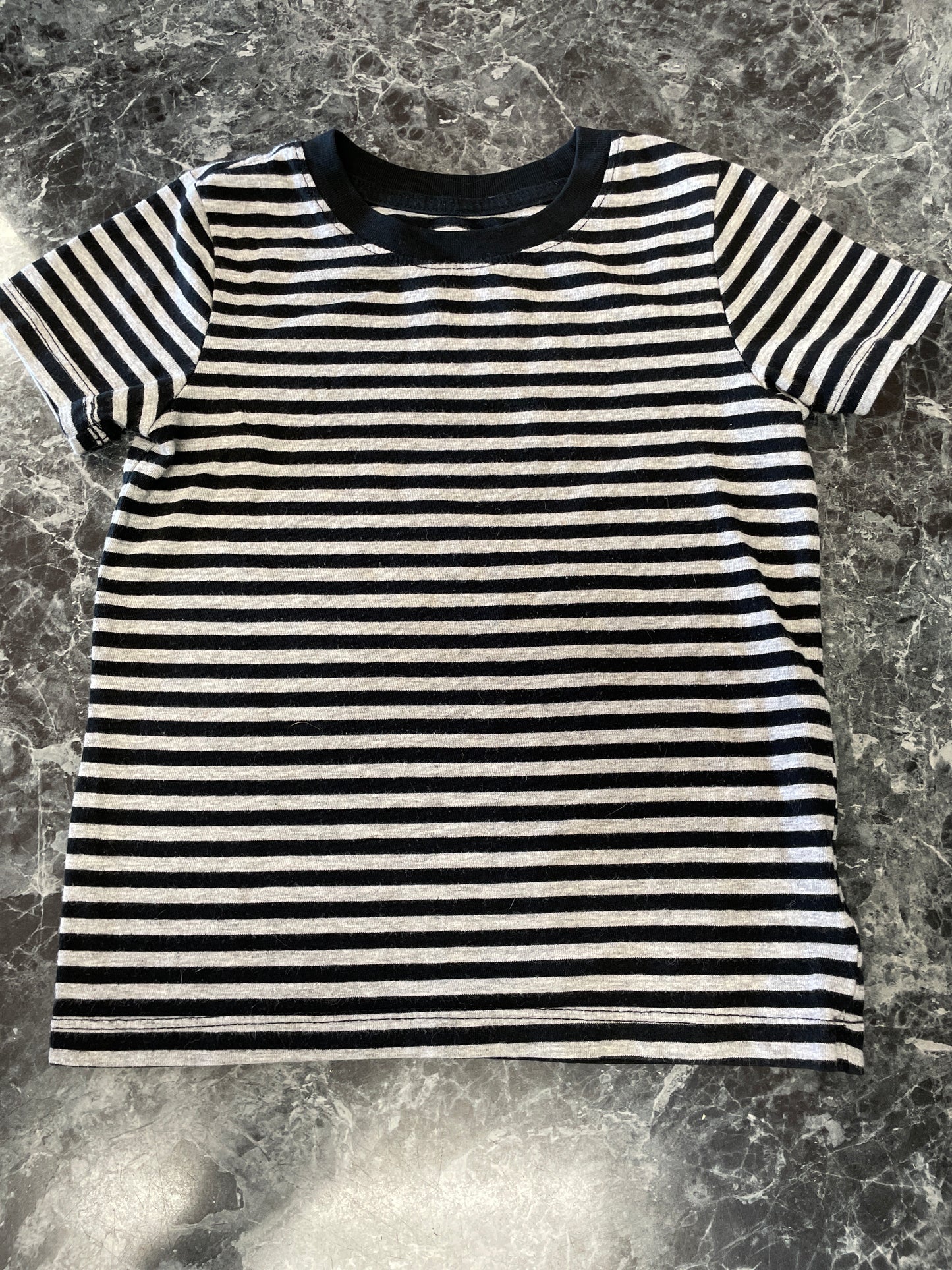3T Grey/Black Striped Shirt