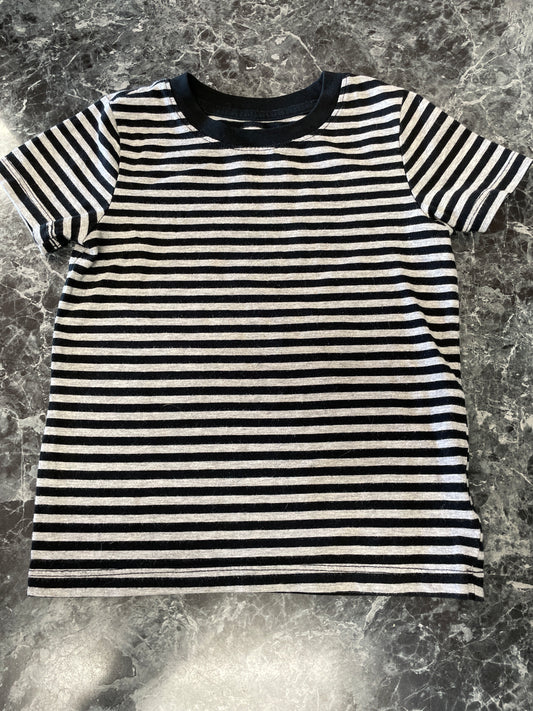 3T Grey/Black Striped Shirt