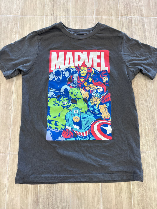8 Charcoal Grey Marvel Graphic Tee