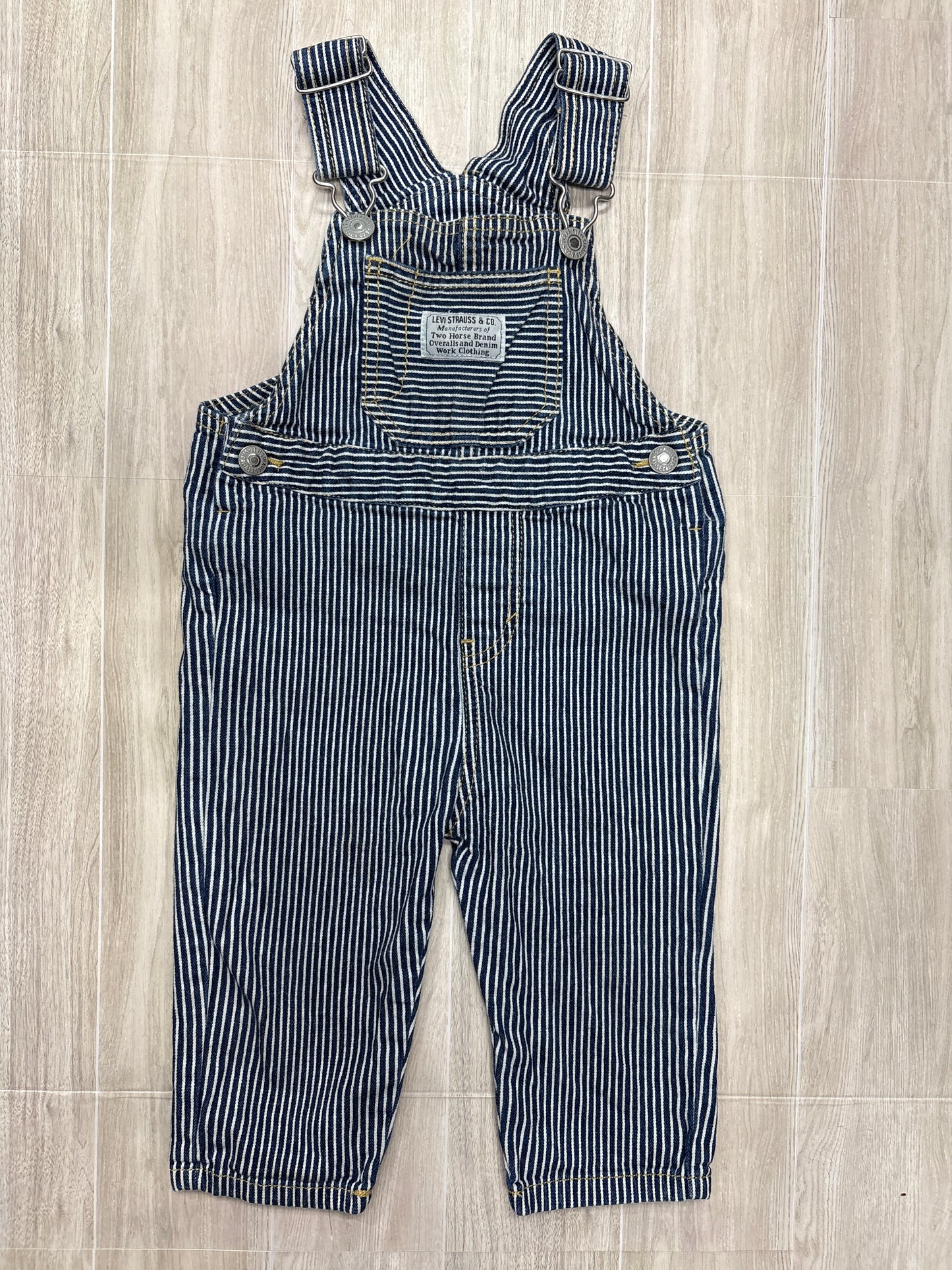 12m Levis Navy Pinstripe Overalls