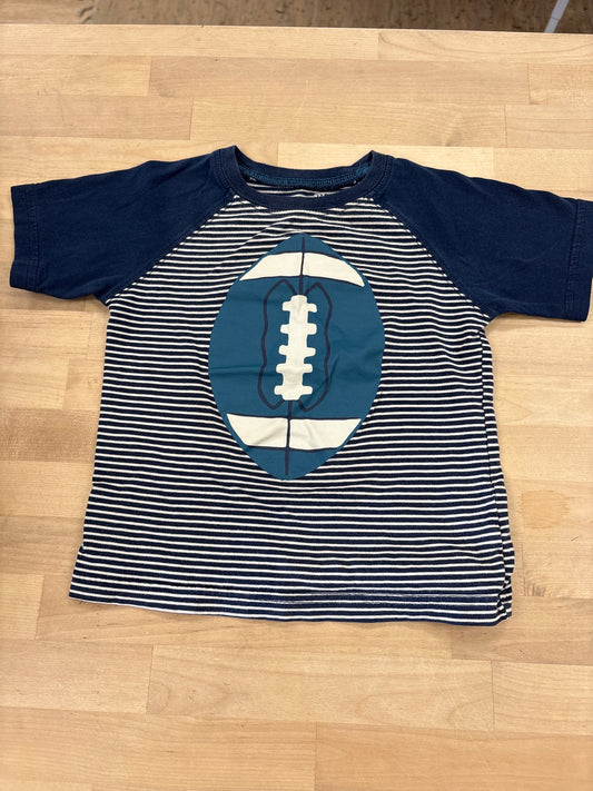 3T Blue Striped Football Shirt