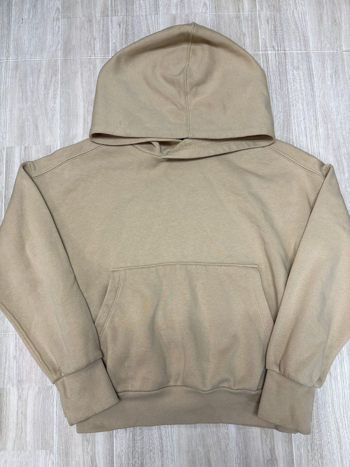 8 Tan Basic Pocket Hoodie