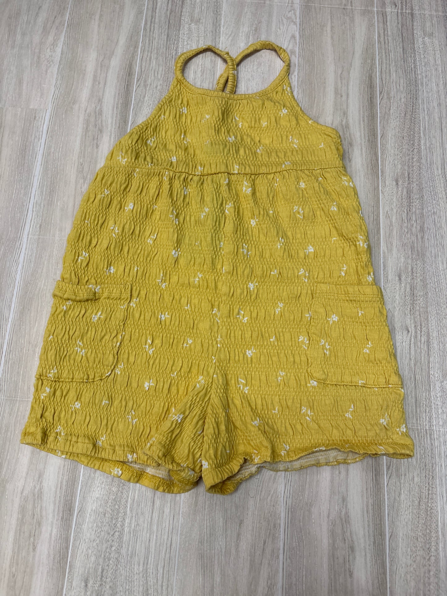 3/4T (Mistagged 5T) Yellow Floral Tank Romper