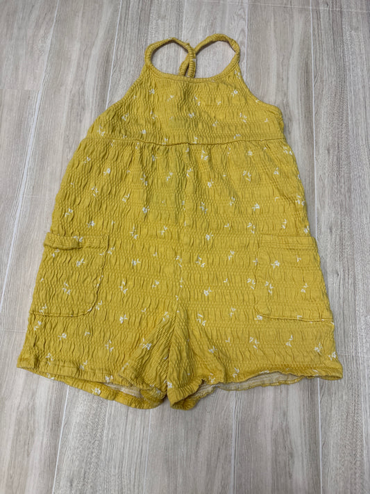 3/4T (Mistagged 5T) Yellow Floral Tank Romper